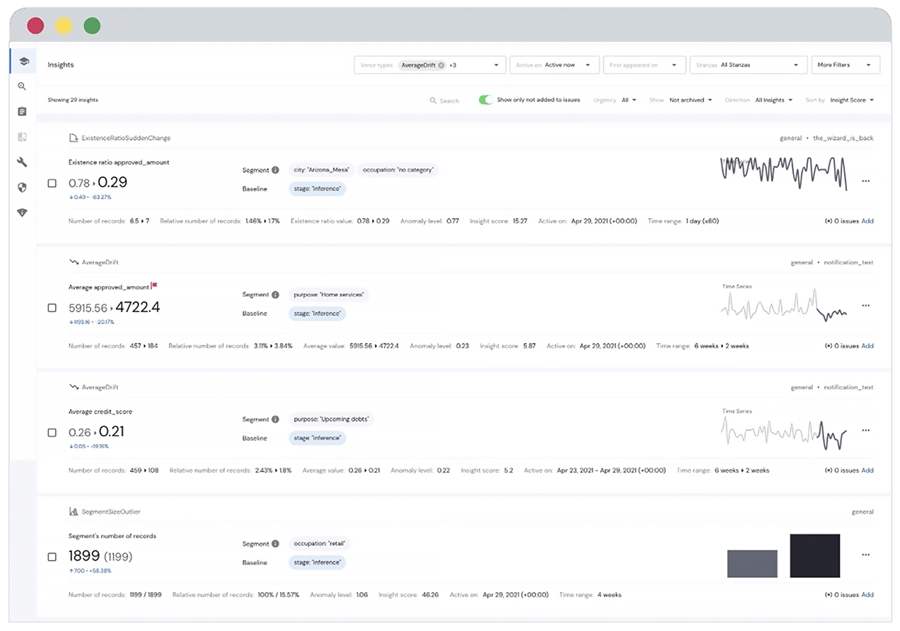 ml monitoring insights