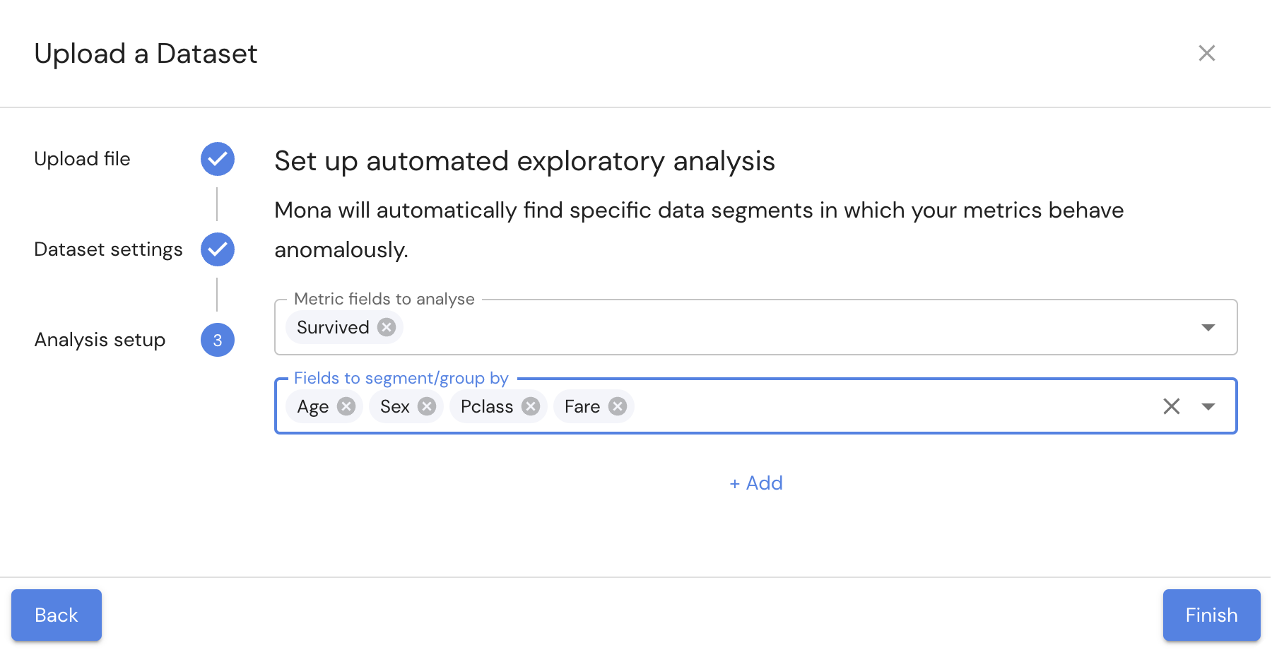 AEDA upload dataset