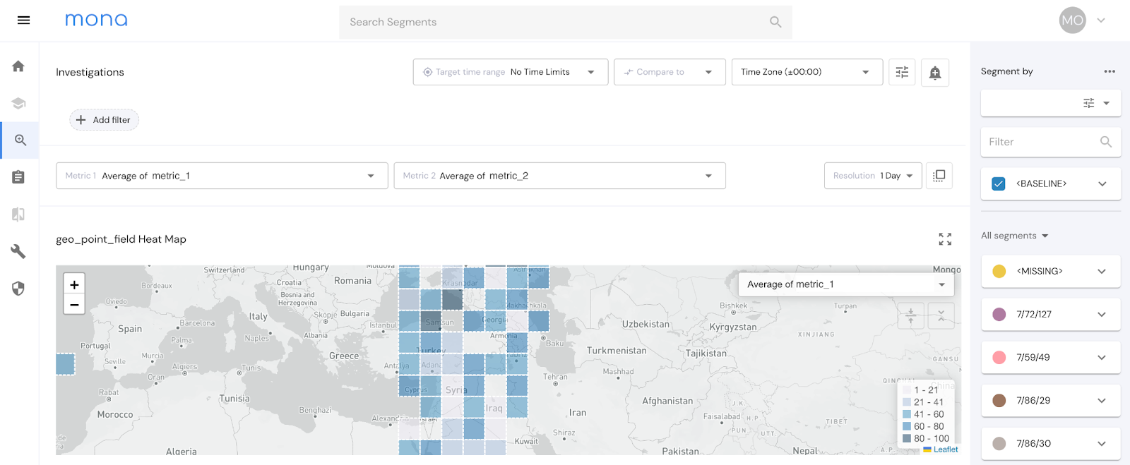 Introducing advanced geo and time capabilities on Mona