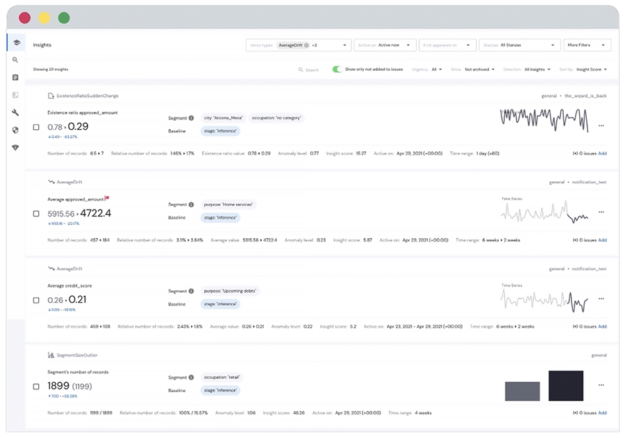 ml monitoring insights