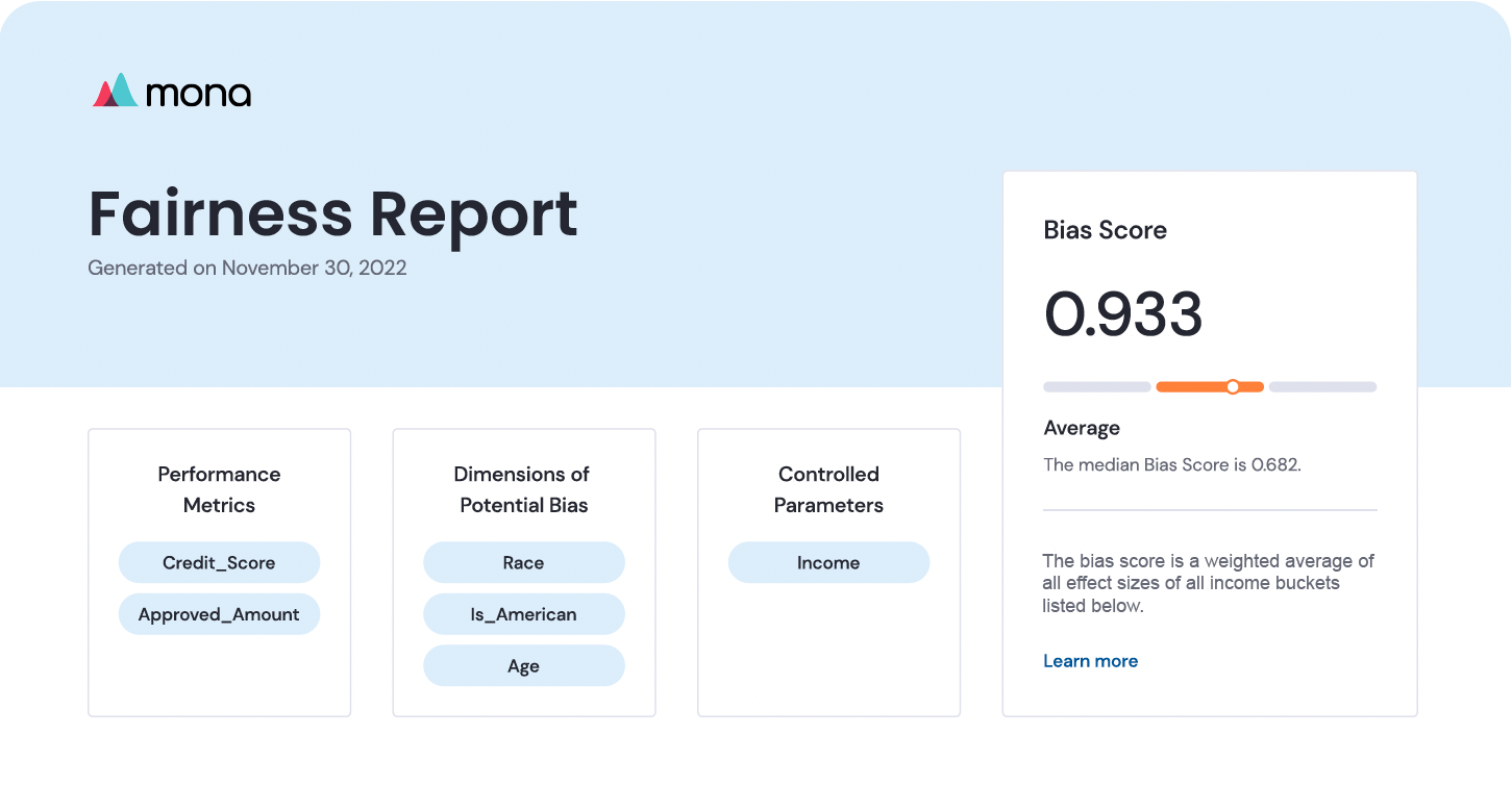 Introducing AI fairness powered by Mona